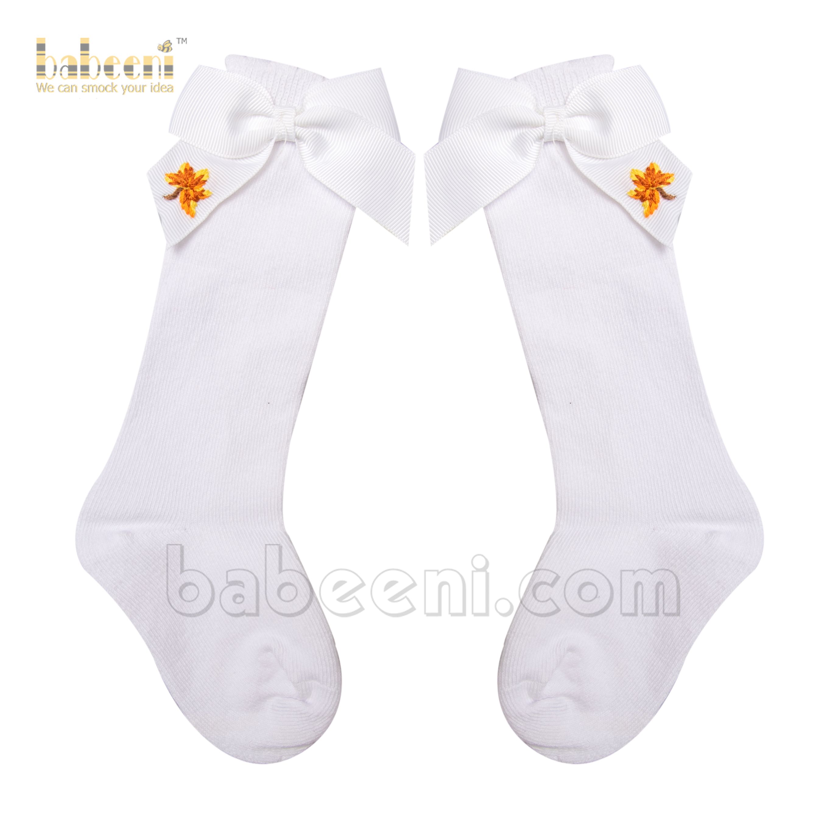Leaf baby socks for little girls - HS  27